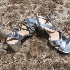 Silver heels NEW